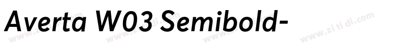 Averta W03 Semibold字体转换 Averta W03 Semibold字体转换